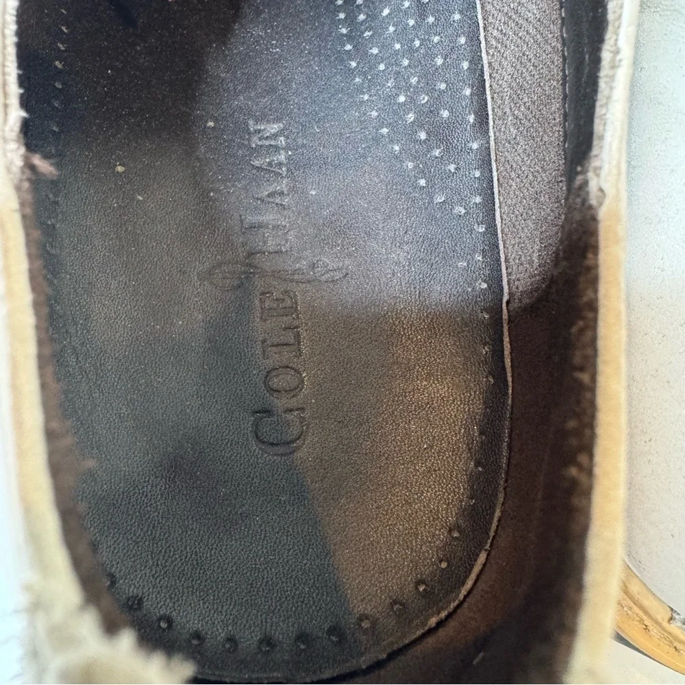 Cole Haan Oxford’s off white suede with red lace size 13